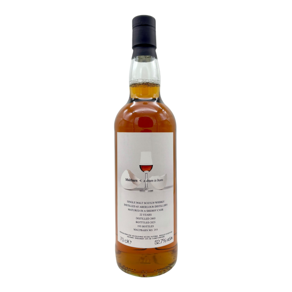 Aberlour 22 Jahre 2003 2025 Sherry Cask #255 Maltbarn 52,7% 0,7l