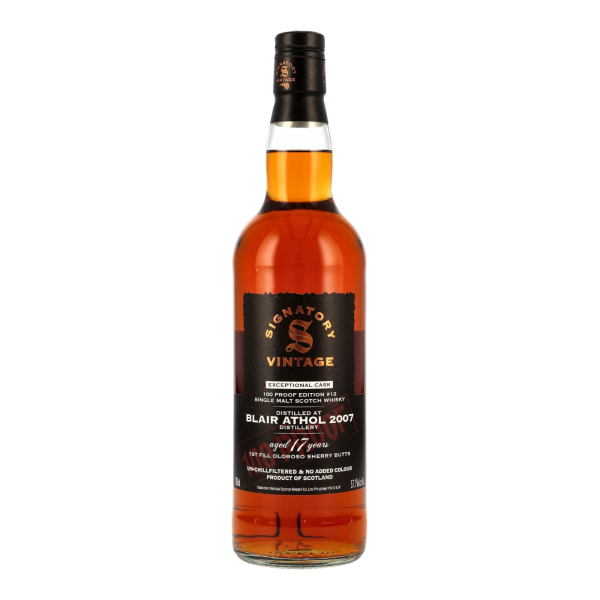 Blair Athol 17 Jahre 2007 2025 Exceptional Cask 100 Proof Edition #12 Signatory 57,1% 0,7l