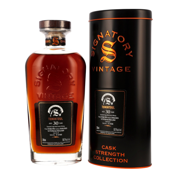 Tomintoul 30 Jahre 1995 2025 Symingtons Choice 1st Fill Oloroso Sherry Butt #6 Signatory 50,7% 0,7l