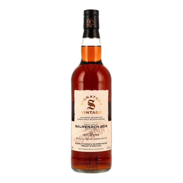 Balmenach 9 Jahre 2016 2025 100 Proof Edition #57 Signatory 57,1% 0,7l