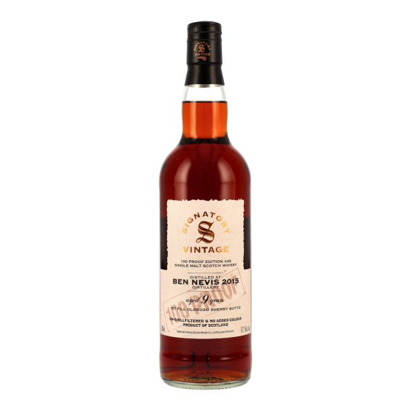 Ben Nevis 9 Jahre 2015 2025 100 Proof Edition #48 Signatory 57,1% 0,7l