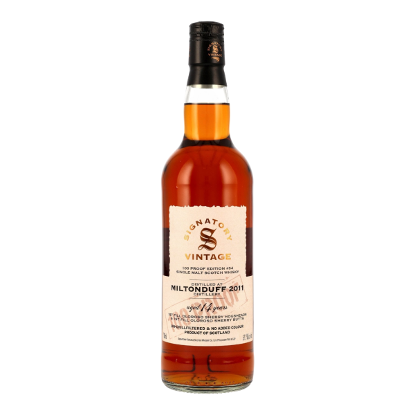 Miltonduff 14 Jahre 2011 2025 100 Proof Edition #54 Signatory 57,1% 0,7l