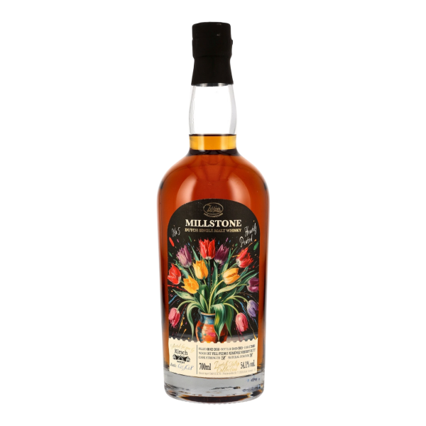 Millstone 7 Jahre 2018 2025 Tulip Collection No.5 Heavily Peated First Fill PX Cask #17B089 Dutch Single Malt 54,1% 0,7l