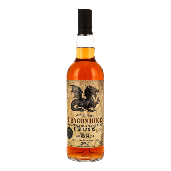 Dragonjuice 10 Jahre Highlands Peated Single Malt Whisky Batch #1 Whisky Druid 51,1% 0,7l