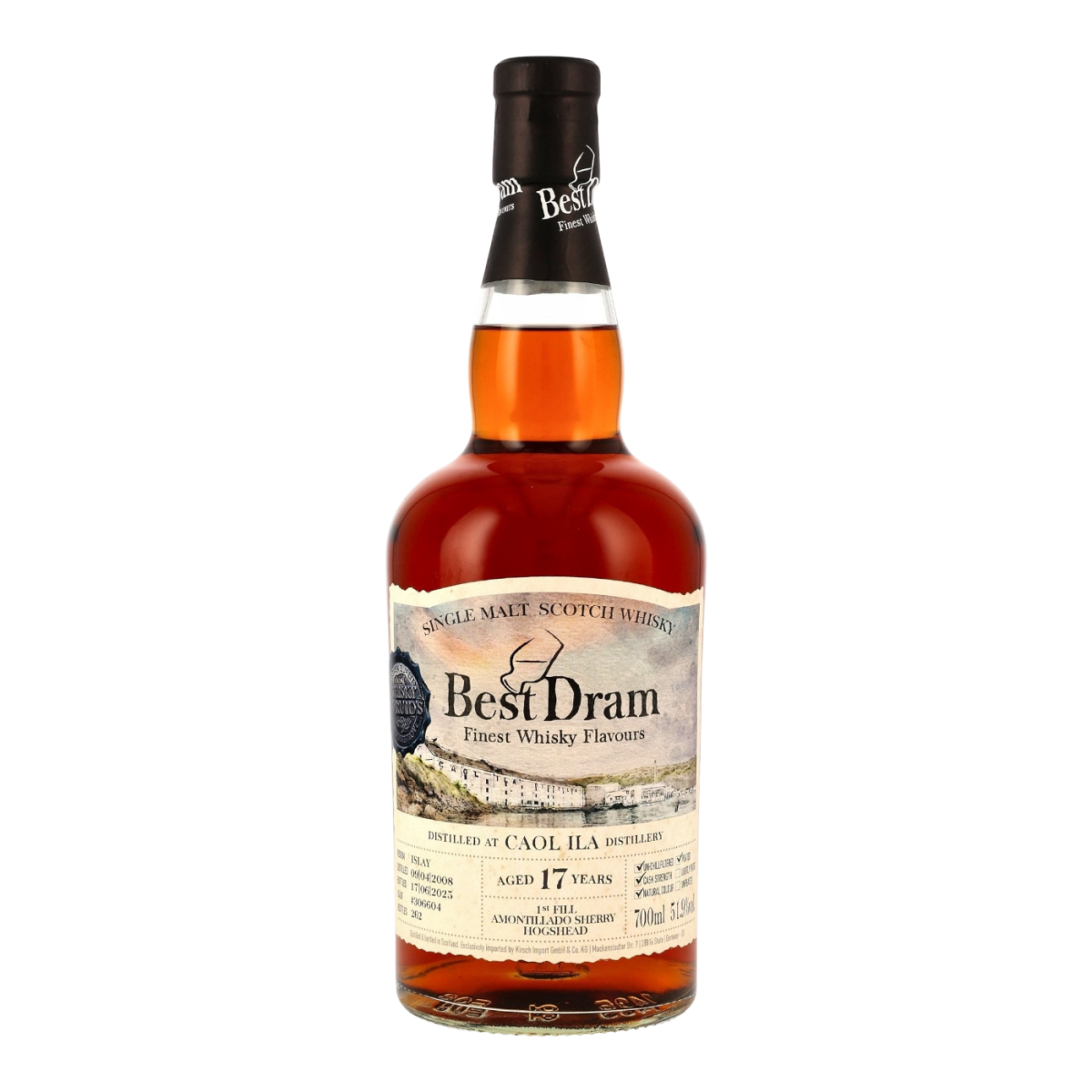 Caol Ila 17 Jahre 2008 2025 First Fill Amontillado Hogshead #306604 B, 159,90 €