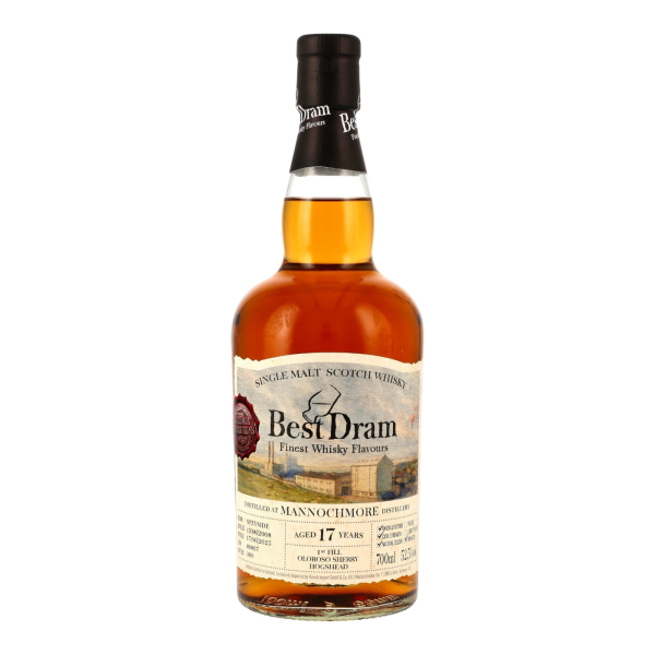 Mannochmore 17 Jahre 2008 2025 First Fill Oloroso Hogshead #8807 Best Dram 52,5% 0,7l
