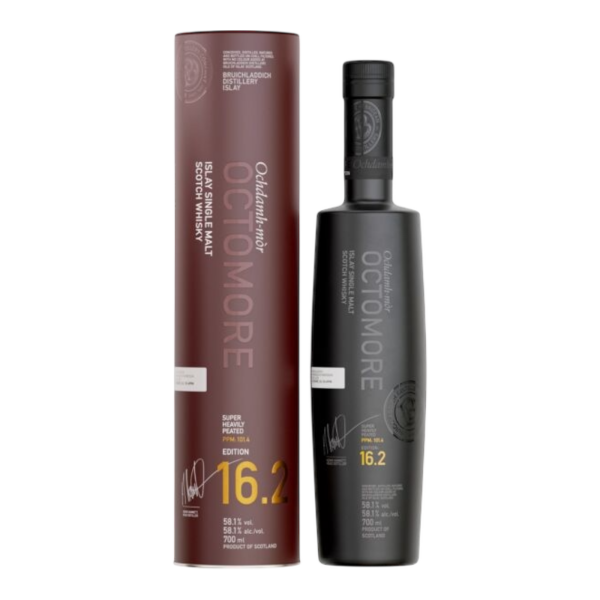 Bruichladdich Octomore 16.2 Oloroso & Bordeaux Casks finished in Madeira and Moscatel 58,1% 0,7l