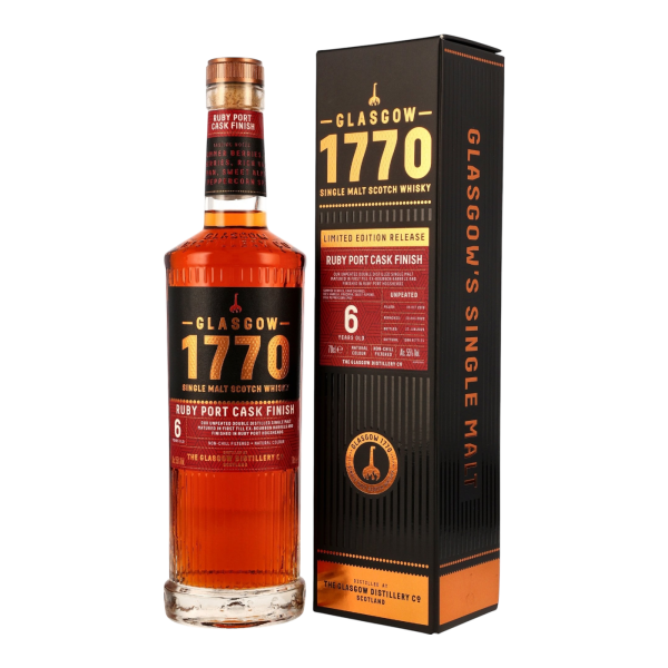 Glasgow 1770 6 Jahre 2018 2025 Ruby Port Cask Finish 55% 0,7l