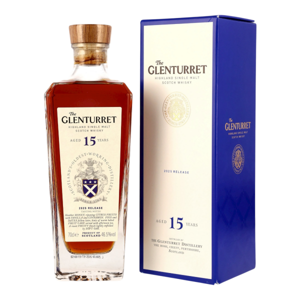 Glenturret 15 Jahre Release 2025 46,5% 0,7l