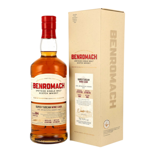 Benromach 16 Jahre 2009 2025 1st Fill Sassicaia Cask #584 Awakening Series 58,4% 0,7l