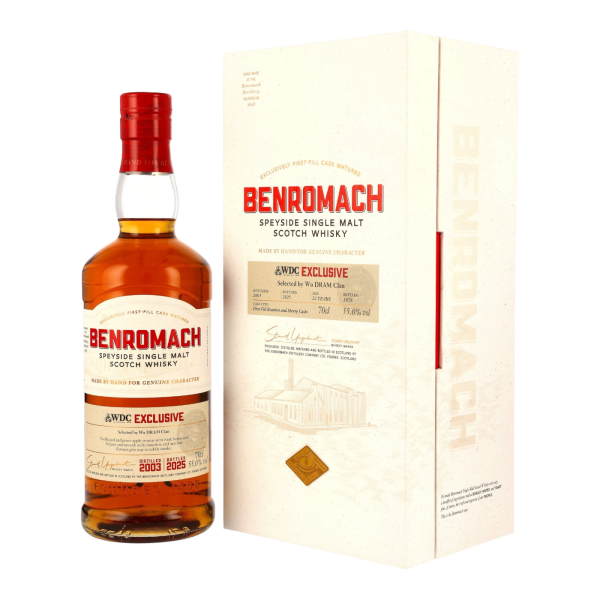 Benromach 22 Jahre 2003 2025 1st Fill Bourbon & Sherry Casks Kirsch Wu Dram Clan 55% 0,7l