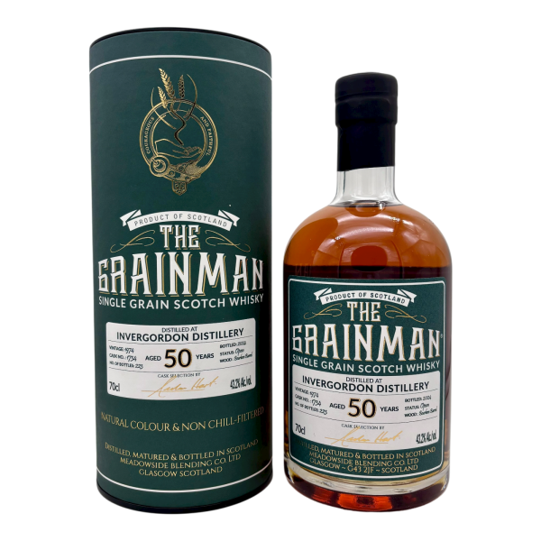 Invergordon 50 Jahre 1974 2024 Bourbon Barrel The Grainman 43,2% 0,7l