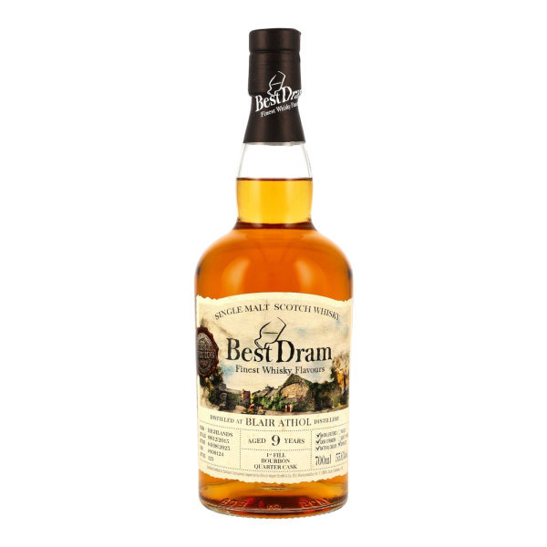 Blair Athol 9 Jahre 2015 2025 First Fill Bourbon Quarter Cask #900124 Best Dram 55,6% 0,7l