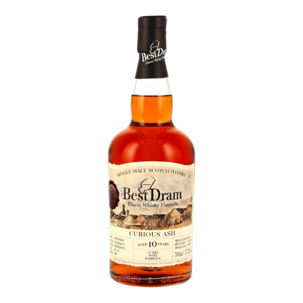 Curious Ash 10 Jahre 2015 2025 First Fill Port Barrique #3345 Best Dram 57,2% 0,7l