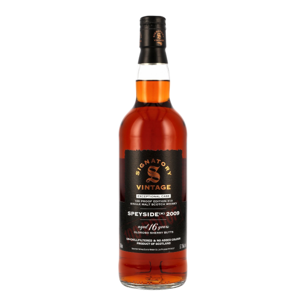 Speyside (M) 16 Jahre 2009 2025 Exceptional Cask 100 Proof Edition #13 Signatory 57,1% 0,7l