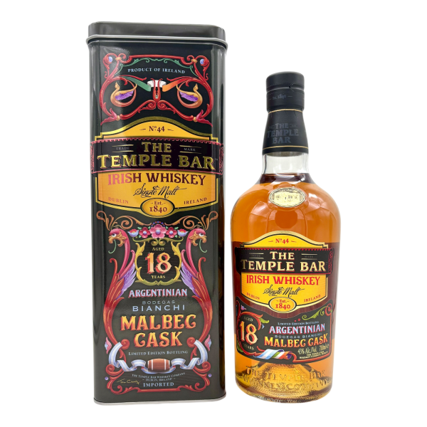 The Temple Bar 18 Jahre Malbec Cask Irish Whiskey 43,0% 0,7l