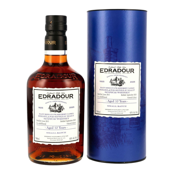Edradour 10 Jahre 2015 2025 PX Sherry Casks 200th Anniversary 46% 0,7l
