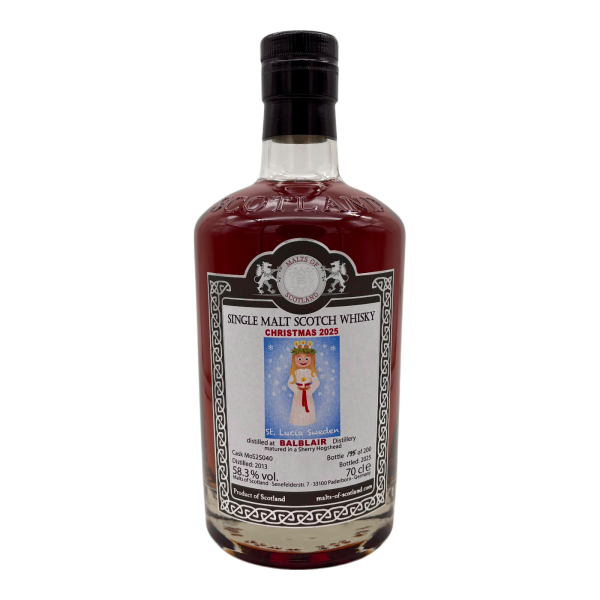 Balblair 2013 2025 Christmas 2025 Sherry Hogshead #25040 MoS 58,3% 0,7l