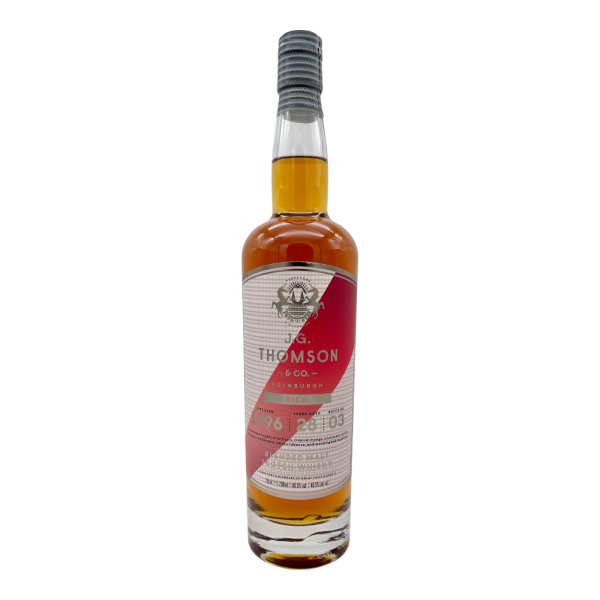 J.G. Thomson 28 Jahre 1996 Rich Blended Malt Scotch Whisky Batch No. 03 46,5% 0,7l