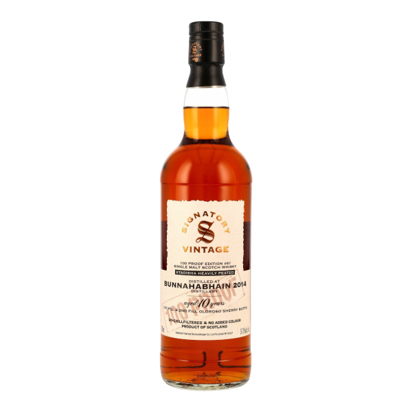 Bunnahabhain 10 Jahre 2014 2025 Staoisha 100 Proof Edition #61 Signatory 57,1% 0,7l