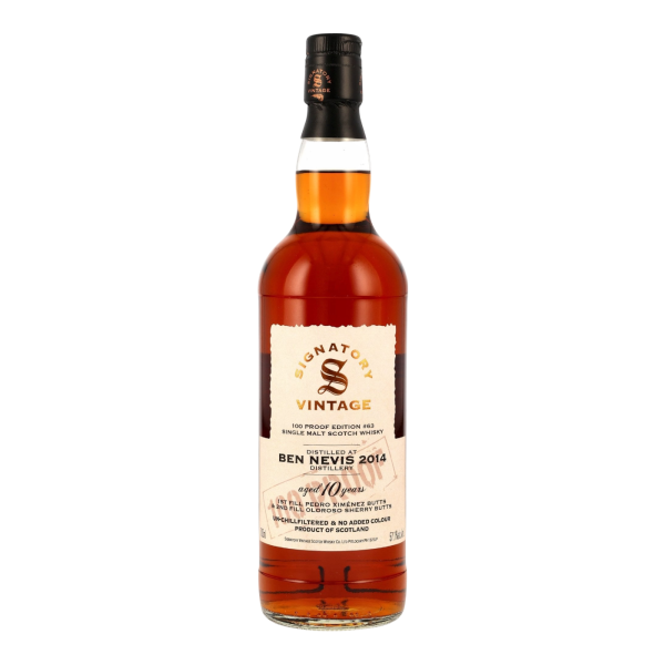 Ben Nevis 10 Jahre 2014 2025 100 Proof Edition #63 Signatory 57,1% 0,7l