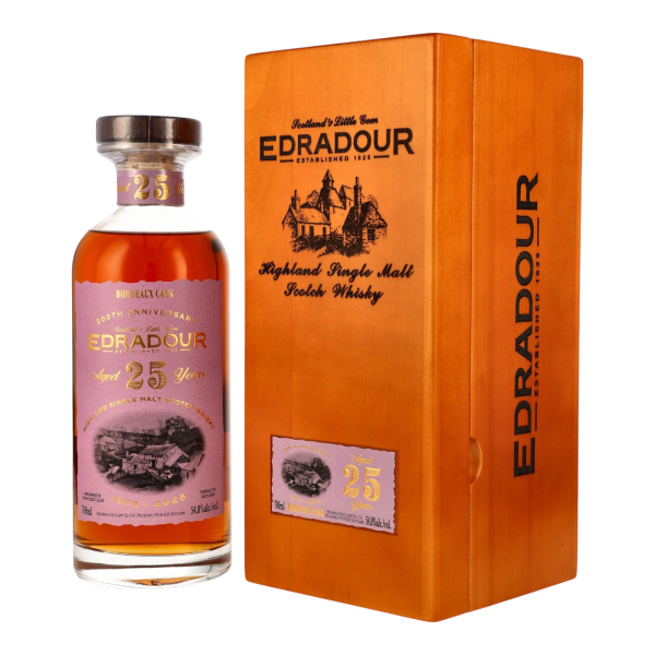 Edradour 25 Jahre 1999 2025 First FIll Bordeaux Cask #811 200th Anniversary 54,8% 0,7l