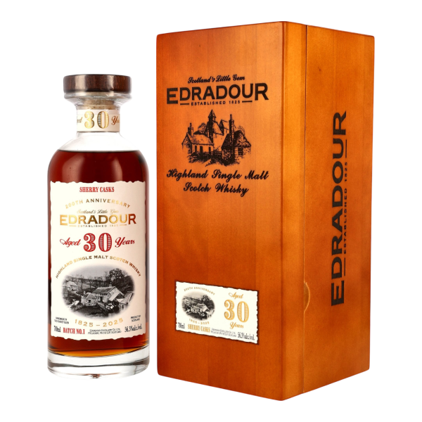 Edradour 30 Jahre 1995 2025 First FIll Sherry Butts #2101/2109 Batch #1 200th Anniversary 56,3% 0,7l