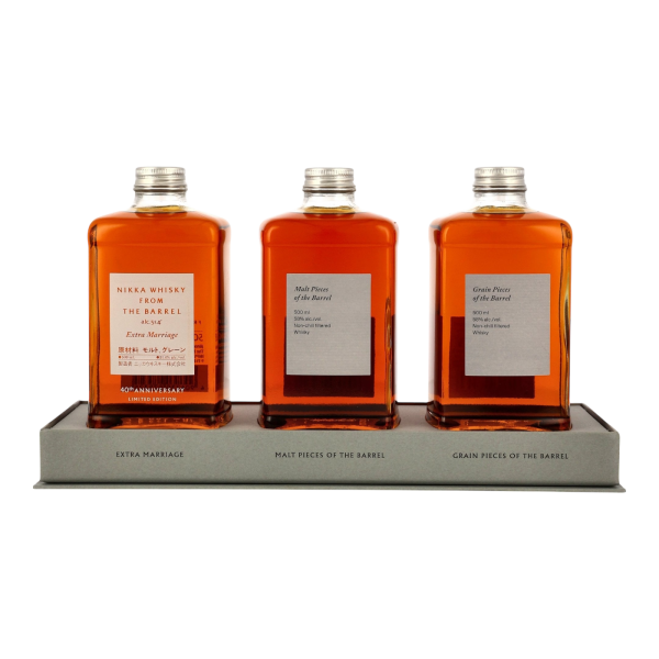 Nikka from the Barrel Limited Edition Set (Extra Marriage/Malt Pieces/Grain Pieces) 55,8% 3x0,5l