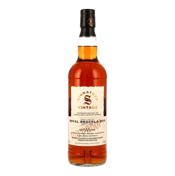 Royal Brackla 11 Jahre 2014 2025 100 Proof Edition #67 Signatory 57,1% 0,7l