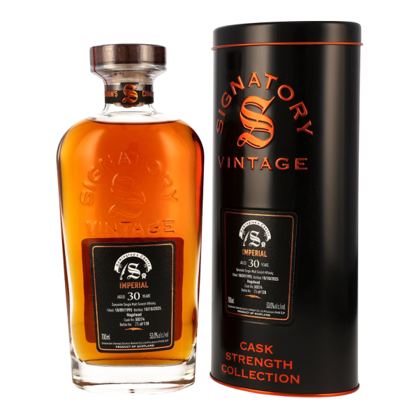 Imperial 30 Jahre 1995 2025 Symingtons Choice Hogshead #50274 Signatory 53% 0,7