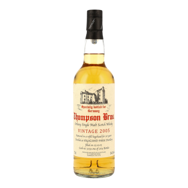 Highland Park 20 Jahre 2005 2025 Refill Hogshead #5039 Thompson Bros. 54,1% 0,7l