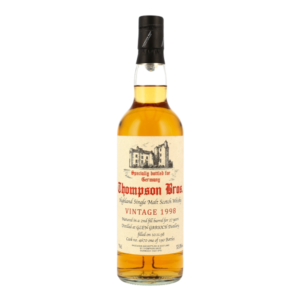 Glen Garioch 27 Jahre 1998 2025 2nd Fill Barrel #4670 Thompson Bros. 53,8% 0,7l