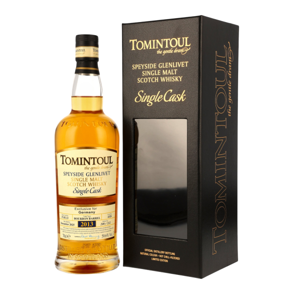 Tomintoul 12 Jahre 2013 2025 Bourbon Cask #4328 Kirsch 59,6% 0,7l