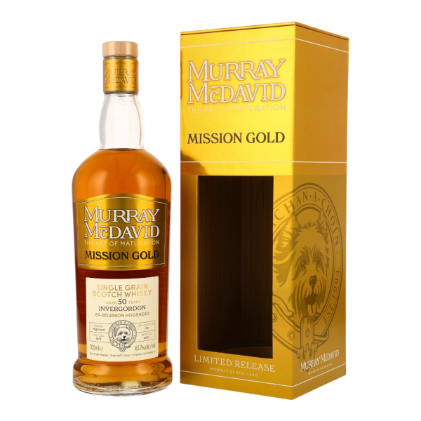 Invergordon 50 Jahre 1972 2024 Ex Bourbon Hogshead #88043 Murray McDavid 43,7% 0,7l