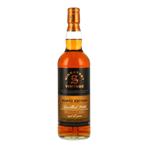 North British 17 Jahre 2008 2026 First Fill Sherry & Bourbon Casks Single Grain Signatory 46% 0,7l