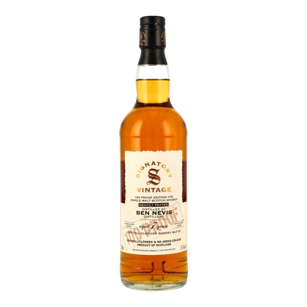 Ben Nevis 7 Jahre 2019 2026 100 Proof Edition #75 Signatory 57,1% 0,7l