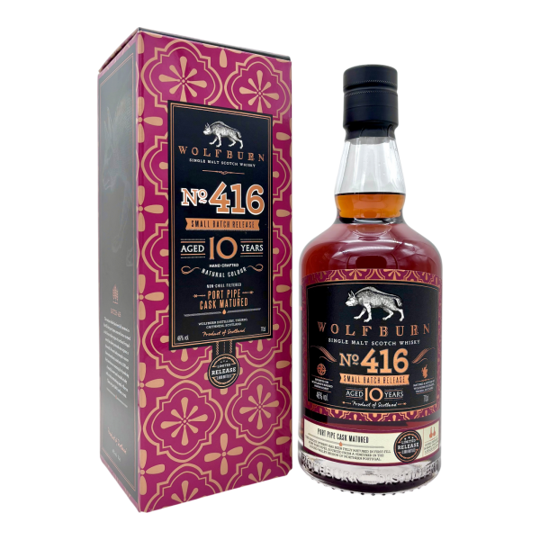 Wolfburn 10 Jahre No. 416 Port Pipe Cask Matured Small Batch 46% 0,7l