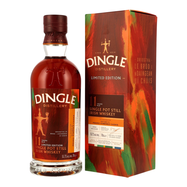 Dingle 11 Jahre PX Sherry Casks Limited Release 2026 Single Pot Still Irish Whiskey 51,7% 0,7l