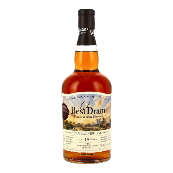 Cameronbridge 18 Jahre 2007 2026 1st Fill PX Hogshead #464996 Best Dram 54,1% 0,7l