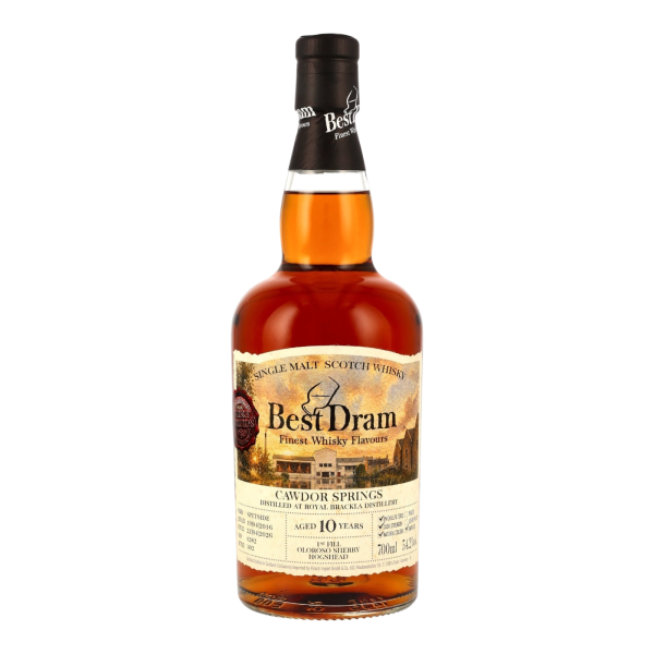 Cawdor Springs (Royal Brackla) 10 Jahre 2016 2026 1st Fill Oloroso Hogshead #282 Best Dram 54,2% 0,7l