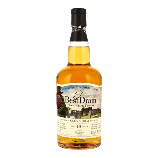 Glen Moray 18 Jahre 2007 2026 1st Fill Bourbon Barrel #5707 Best Dram 56,9% 0,7l