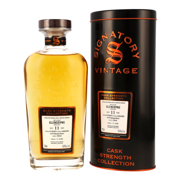 Glengoyne 11 Jahre 2014 2026 1st Fill Bourbon Barrel #700443 Signatory 55% 0,7l