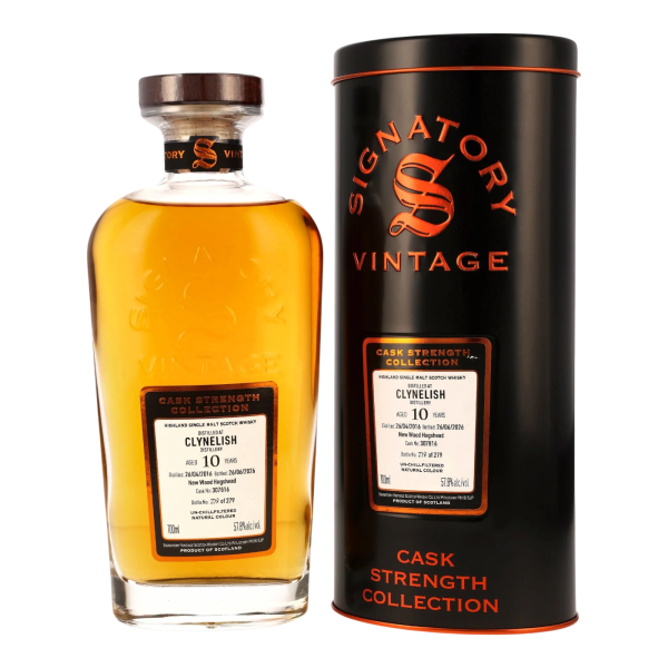 Clynelish 10 Jahre 2016 2026 New Wood Hogshead #307816 Signatory 57,8% 0,7l