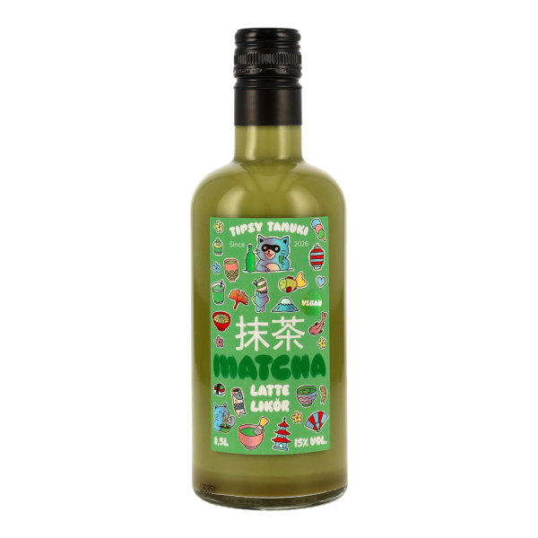 Tipsy Tanuki Matcha Latte Likör 15% 0,5l