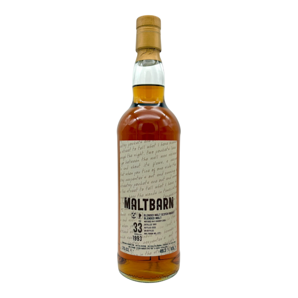Blended Malt 33 Jahre 1993 2026 Sherry Cask #277 Maltbarn 49,3% 0,7l