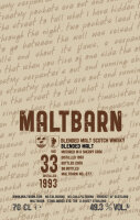 Blended Malt 33 Jahre 1993 2026 Sherry Cask #277 Maltbarn 49,3% 0,7l