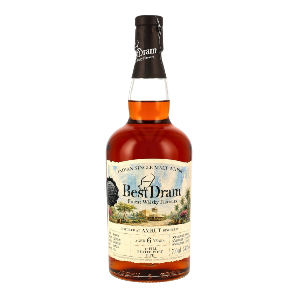 Amrut 6 Jahre 2020 2026 1st Fill Peated Port Pipe #8795 Best Dram 58,2% 0,7l