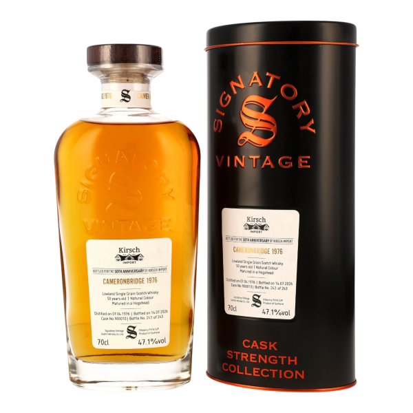 Cameronbridge 50 Jahre 1976 2026 Hogshead #900010 Single Grain 50th Anniversary Kirsch Signatory 47,1% 0,7l