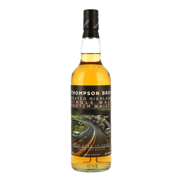 Highland Single Malt 12 Jahre Peated Rum Casks Thompson Bros. 45,7% 0,7l