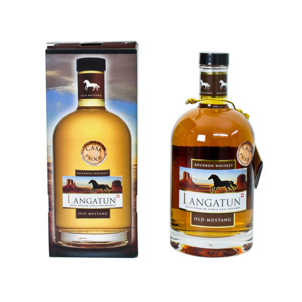 Langatun Old Mustang 2009 2013 Barrel #101 Cask Proof Single Bourbon Whiskey 61,2% 0,5l